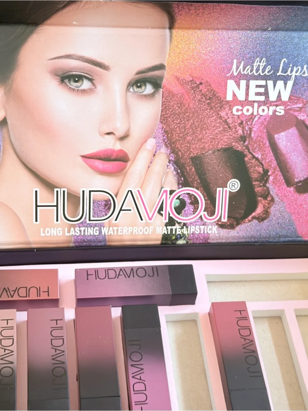 Hudamoji Long-Lasting Matte Lipstick Set - Pink Shades